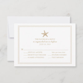 Graceful Starfish | HochzeitsrSVP RSVP Karte
