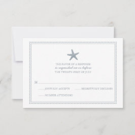 Graceful Starfish | HochzeitsrSVP RSVP Karte