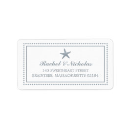 Graceful Starfish | Postadresse Adressaufkleber