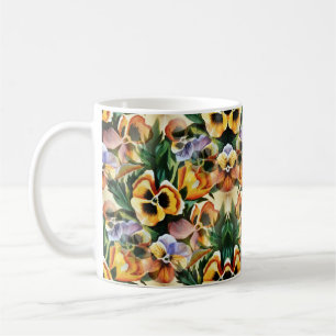 Graceful Stylish Gorgeous Vintag Pattern Stiefmütt Kaffeetasse