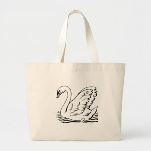 Graceful Swan Jumbo Stoffbeutel