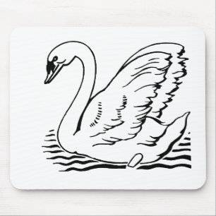 Graceful Swan Mousepad