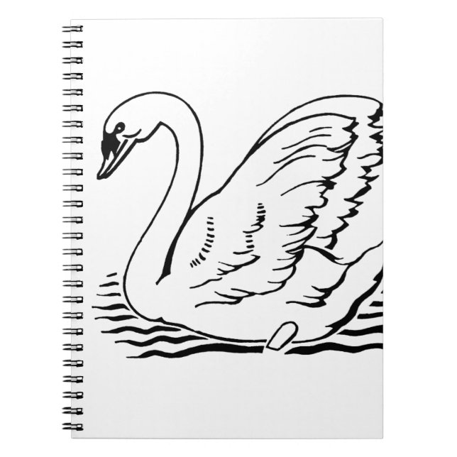 Graceful Swan Notizblock (Vorderseite)
