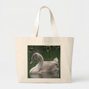 Graceful Swan on Water Bag Jumbo Stoffbeutel