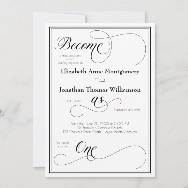 Graceful Werden Sie als eine Christliche Hochzeit (Vorderseite)