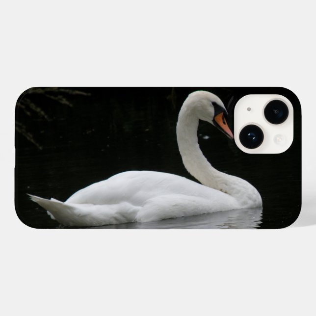 Graceful White Swan Case-Mate iPhone Hülle (Rückseite (Horizontal))