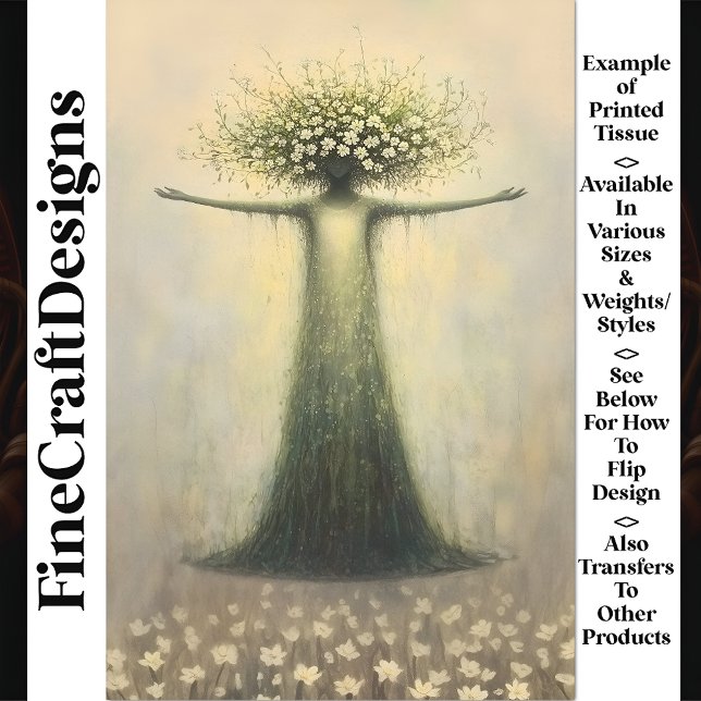 Gracefull Spiritual Nature Spirit V1 Decoupage Seidenpapier (Von Creator hochgeladen)