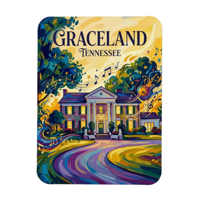 Graceland Tennessee Magnet (Vertikal)