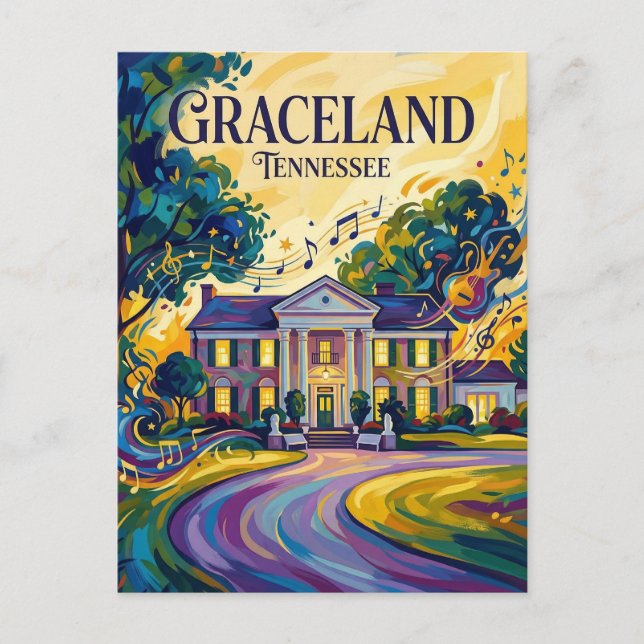 Graceland Tennessee Postkarte (Vorderseite)