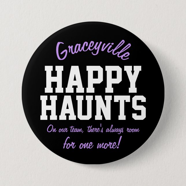 Graceyville glückliche Lieblingsplätze Button (Vorderseite)