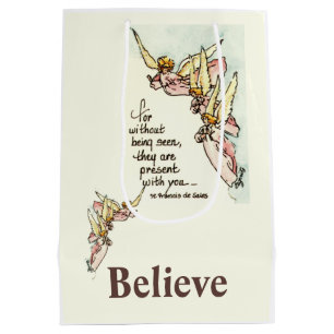 Gracful Angeles Bringen Comfort Sprichwort Aquarel Mittlere Geschenktüte