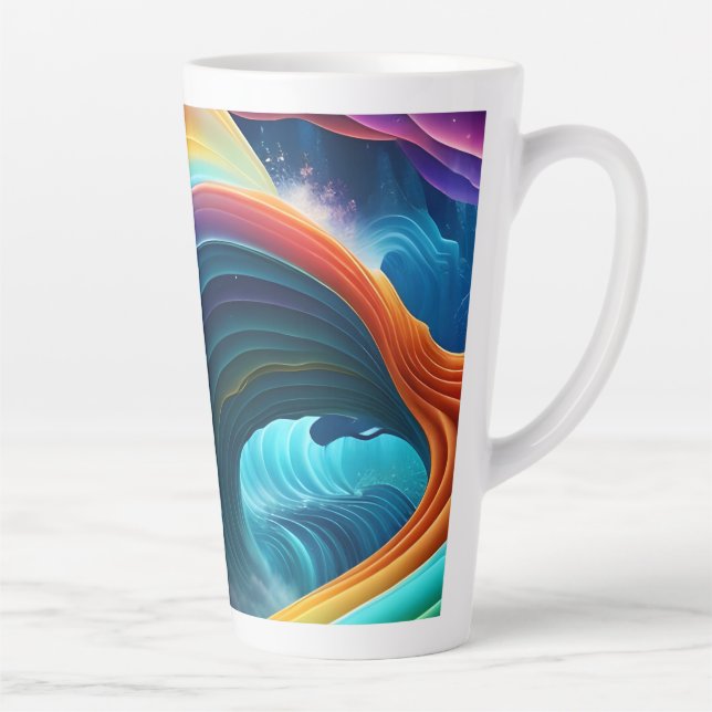 Gracful Bright Rainbow Wasserfall Milchtasse (Rechts)
