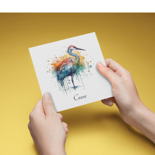 Gracful Crane: Wasserfarben Kunst, Brauch