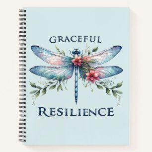 Gracful Resilience - Artistic Dragonfly Notizbuch