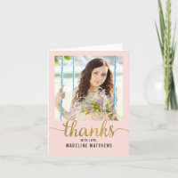 Gracful Script EDITABLE FARBE Vielen Dank Karte