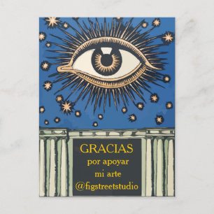 Gracias, Big Eye, Text ändern Postkarte