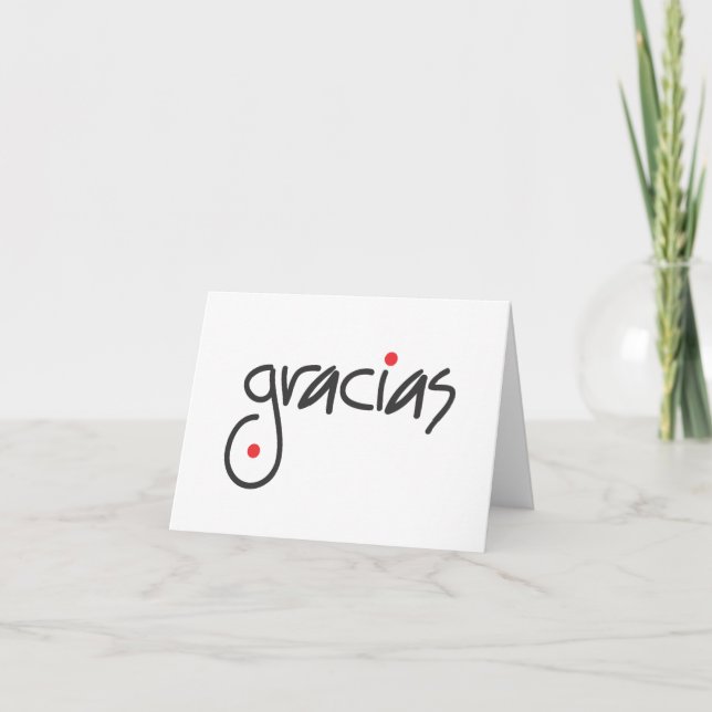 Gracias - danke in jeder möglicher Sprache (Vorderseite)