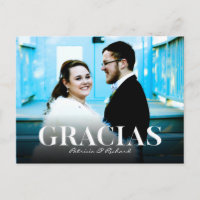 Gracias Moderne Schriftart Hochzeit Danke Foto