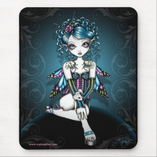 Gracie gotische Couture-Schwalben-Tätowierungs-Fee Mousepad