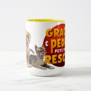 Gracie & Pedro Dynamic Duo Zweifarbige Tasse