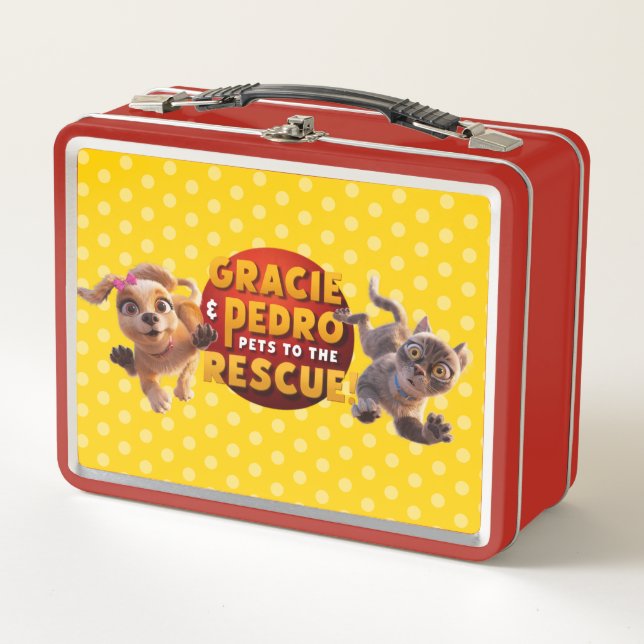 Gracie & Pedro Erlebnisziele Metall Brotdose (Vorderseite)