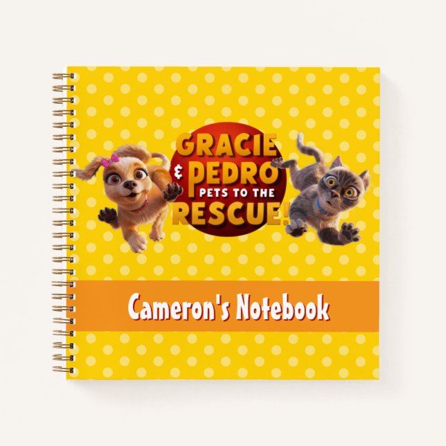 Gracie & Pedro Erlebnisziele Notizbuch (Vorderseite)