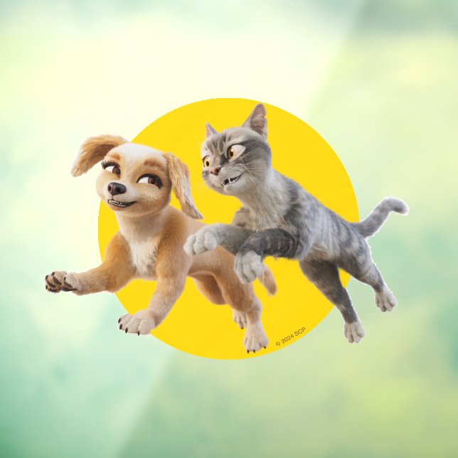 Gracie & Pedro Unleashed Fensteraufkleber (Blatt 3)