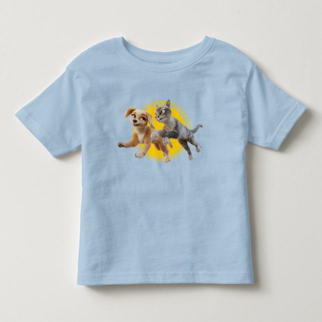 Gracie & Pedro Unleashed Kleinkind T-shirt (Vorderseite)