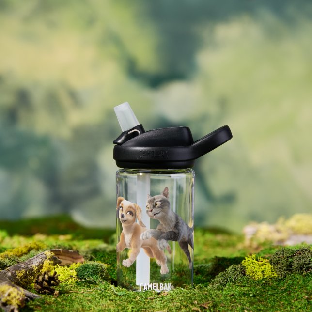 Gracie & Pedro Unleashed Trinkflasche (Außenbereich)