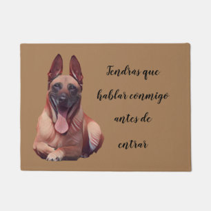 Gracioso Felpudo Belga Malinois Perro Doormat Fußmatte