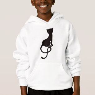 Gracious Evil Black Cat Long Sleeve Kids Hoodie