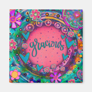 Gracious Hübsch Fun Floral Moderne Inspirivity Magnet