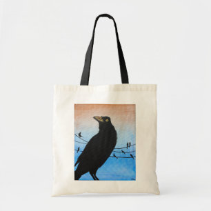 Grackle Austin Texas Schwarzer Vogel Wildtiermaler Tragetasche