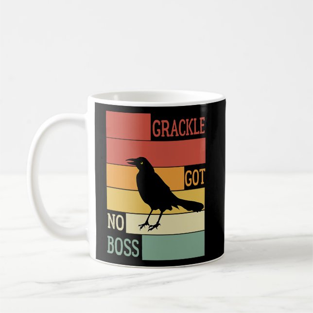 Grackle Got No Boss AUSTIN BIRD Kaffeetasse (Links)
