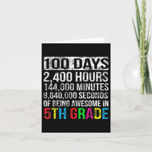 Grad 100 Tag Countdown 100 Tage Schulgeschenke t Karte