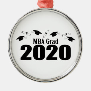 Grad 2020 - Karten und Diplome (schwarz) Ornament Aus Metall
