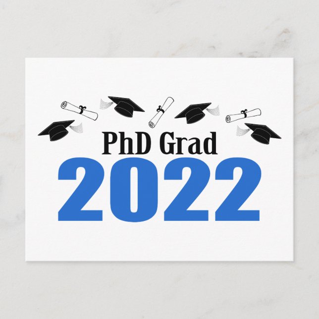 Grad 2022 Karten und Diplome (blau) (Vorderseite)