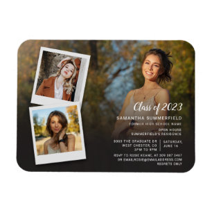 Grad 2023 Einladung zur Fotocollage Graduation Par Magnet