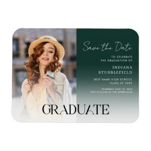 Grad 2023 Foto Abschluss Save the Date Magnet