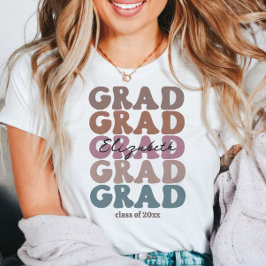 Grad 2023 Senior Class Trendy Abschluss Name T-Shirt