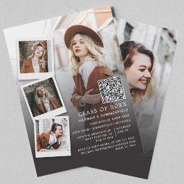 Grad 2025 - Foto QR-Code der Absolventin Einladung
