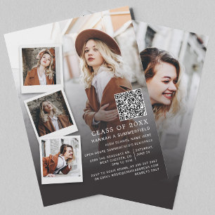 Grad 2025 - Foto QR-Code der Absolventin Einladung