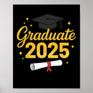 Grad 2025 für Cl von 2025 Abschluss, Matching G Poster