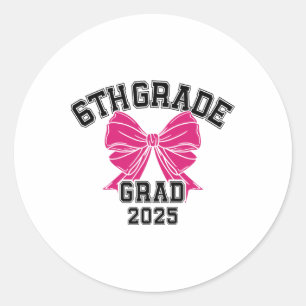 Grad 6 2025 Bow Elementarschule Gr Runder Aufkleber