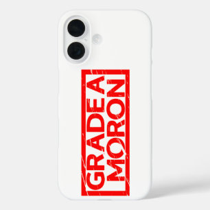 Grad A Moron Briefmarke iPhone 16 Hülle