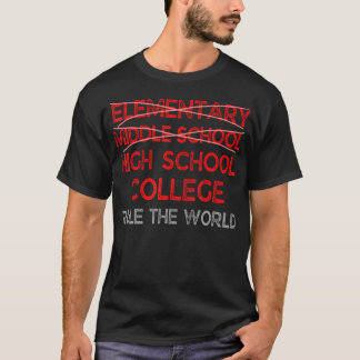 Grad Abschluss Mittlere Schule Abschluss T-Shirt