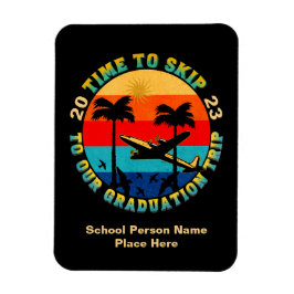 Grad Abschluss Senior Class Trip 2023 Personalisie Magnet