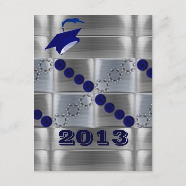 Grad-Ankündigung Einladungspostkarte (Vorderseite)