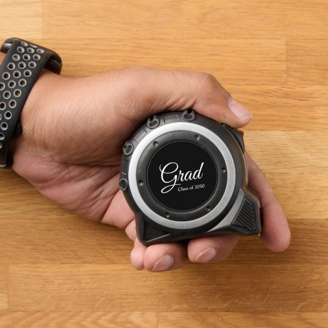 Grad Black Custom Scriptklasse Jahr Maßband (Zuhause)