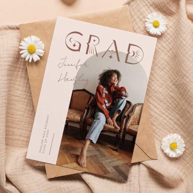 GRAD Blush Arch Mystical Abschluss Ankündigung (Von Creator hochgeladen)